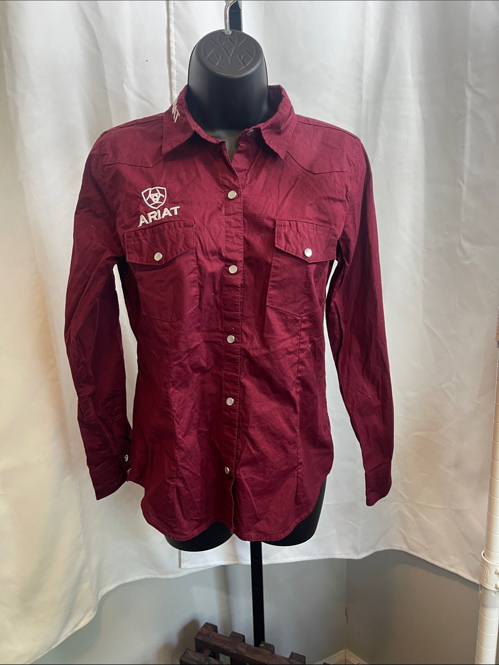 Ariat Women’s Maroon Western Snap-Front Shirt